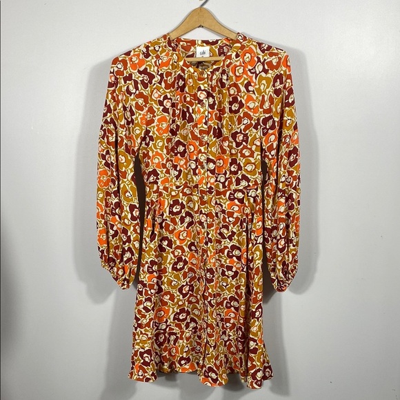 CAbi 70s style Daydream Floral Long Sleeve Dress - Multicolor XS - Picture 2 of 15